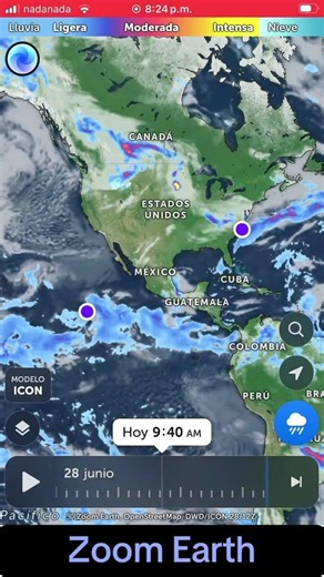 App Zoom Earth, para Saber en Dónde lloverá, evitando los lugares que se inundan