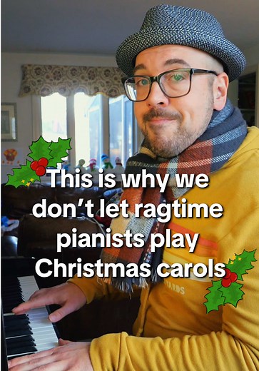 Further evidence that we need to keep Christmas carols away from the ragtime pianists! 😬🎄 #ragtime #piano #christmas #stride #holidaymusic