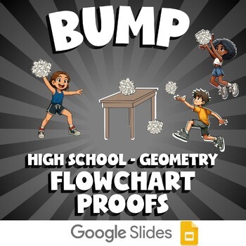 Flowchart Proofs BUMP Math Game - No Prep Geometry Review Activity
