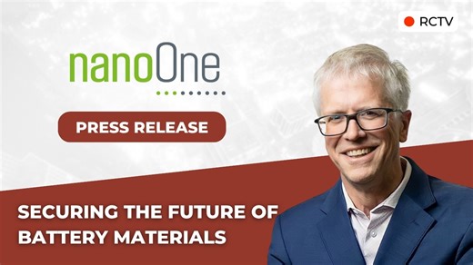 Securing the Future of Battery Materials | RCTV Press Release with Nano One - Red Cloud Financial Services Inc.