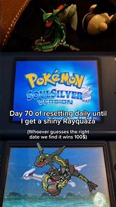 Day 70 of resetting daily until I get a shiny Rayquaza #shorts #pokemon #shiny
