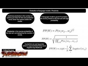 Evaluation of language models using perplexity