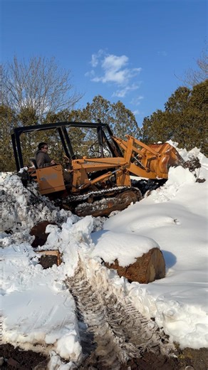 Case 450 Pushing Snow