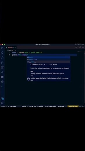 how to collect user input in python