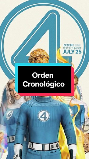 Orden Cronológico del Universo Cinematográfico de Marvel