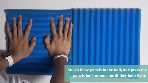 54 Pack Sound Proof Foam Panels |12"×12"×1" Quick-Recovery Soundproof Wall Panels | High Density Sound Dampening Panels for Home Studio |With Adhesive Stickers 270PCS