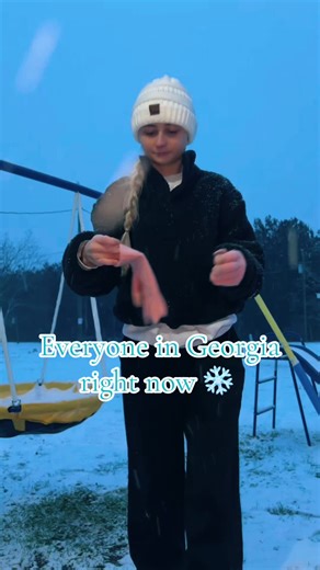 2nd snow of the year, that’s a pretty big deal in Georgia 🤣🤍 #fyp #snow #snowstorm #georgia #south #cold