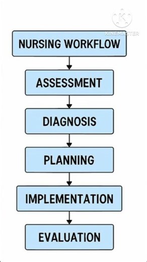 nursing process flow chart #shortvideo
