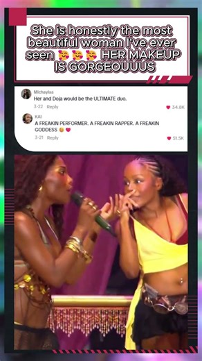 She is honestly the most beautiful woman I've ever seen 🥰🥰🥰 #rap #hiphop #Doechii #short