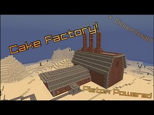 Minecraft CAKE FACTORY! [Redstone Powered] + World Download