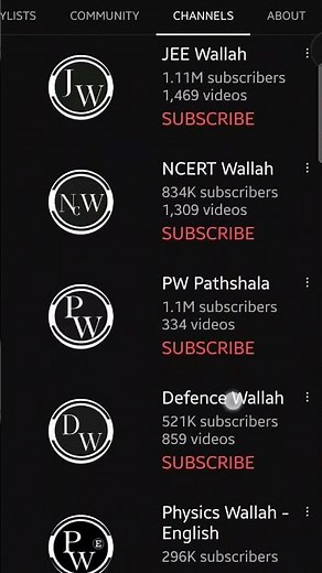 How many channels does Physics Wallah have | #physicswallah #alakhpandey #alakh_sir_motivation