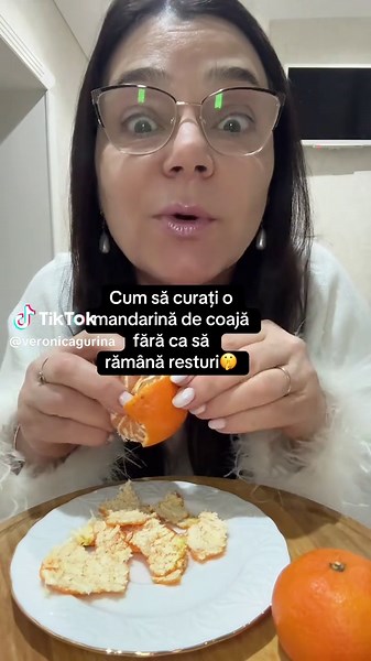 Cum să curați o mandarină fără resturi