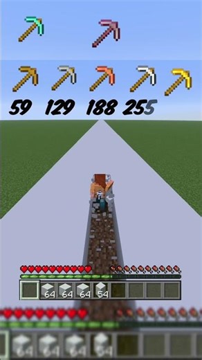 Pickaxes vs White Concrete in Minecraft. 😲