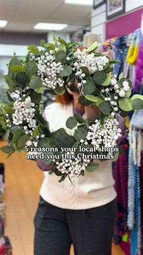 5 reasons your local shop needs you this Christmas 🤍 1. There are real people behind the counter Every small shop is built on long days, late nights, and a lot of heart. From sourcing beautiful pieces to helping you find the perfect gift - it’s all done with care. 2. You support independent makers & creatives ✨ So many of the items in our shop come from small brands, artists and makers. When you shop local, you’re supporting a whole chain of small dreams. 3. You help keep our town full of chara