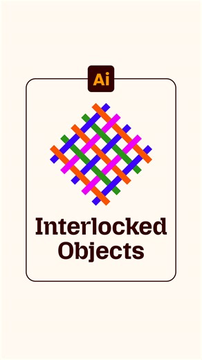 9.6K views · 78 reactions | I made a quick tutorial on how to use the Intertwine Tool in Adobe Illustrator. It helps you create interlocked shapes easily without cutting or merging paths. Great for logos and vector design! #AdobeIllustrator #IntertwineTool #GraphicDesign #IllustratorTips | Atiqur Rahman | Facebook