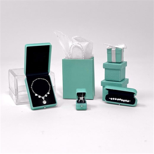 1:12 Miniature Ring in Box Jewelry Gift Box Bag - One Inch Scale - Etsy UK