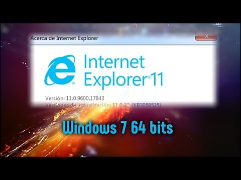 Instalar Internet Explorer 11 en Windows 7 de 64 bits