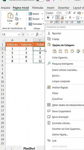Como Transformar Fórmula em Texto Excel #Shorts