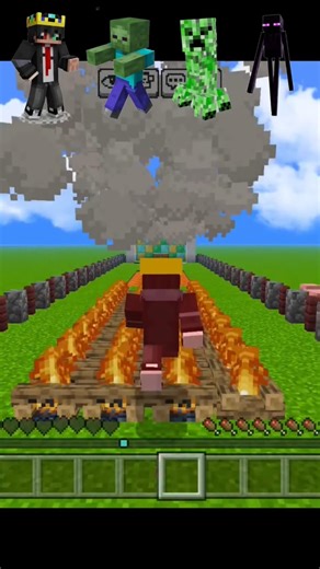 Can ANY Mob Survive This Level? 😱 #minecraftmods #epicfails #shorts