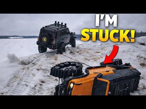 2/2 RC Recovery Gone Wrong | DF-4S Tries to Save a Flipped TRX-4 in the Snow