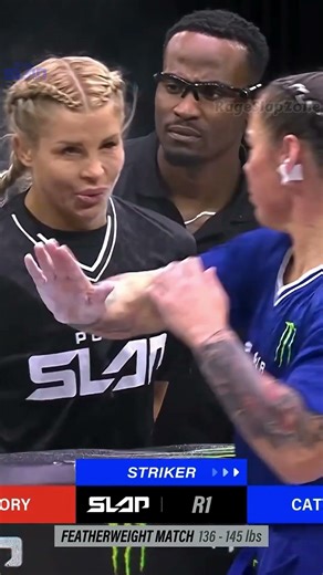 That slap made her laugh... bad idea 💥 #ufc #slapbattles #mma