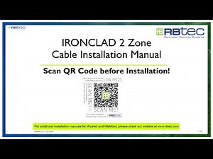 IRONCLAD Fence Alarm System - Sensor Cable Installation