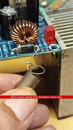 How to unsolder a diode by pulling with a spring