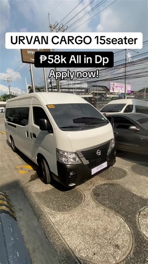 Nissan Urvan 15 Seater: Affordable Monthly Payments