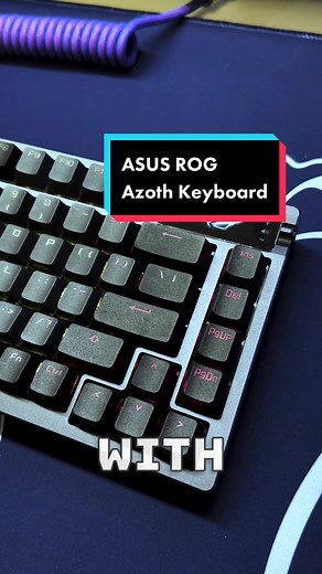 ASUS ROG Azoth enters the prebuilt keyboard game! #Asus #Rog #Azoth #gamingsetup #tech #keyboard
