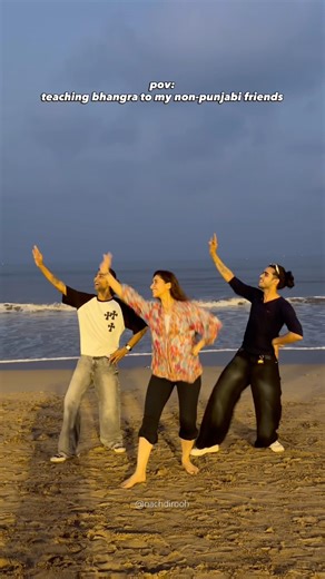 Bhangra class with my Non-Punjabi Friends | Fun Chaos 😂| #chakweinsuit @Kulwinderbillaofficial 🫶🏼