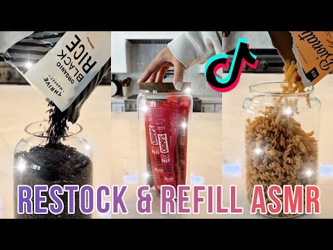 🍫🥫 Random Restock and Refill Organizing 🍭🗄️ TikTok Compilation ✨ ASMR No Music