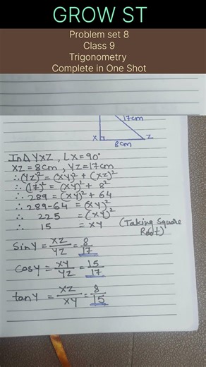 Class 9 | Problem Set 8 | Complete Notes | Trigonometry #exampreparation #easymaths #dailymaths