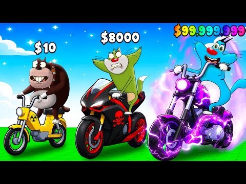 Roblox Oggy Playing Bike To The Top With Jack