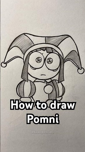 How to draw Pomni from TADC #theamazingdigitalcircus #pomni #jax #caine #art #drawing