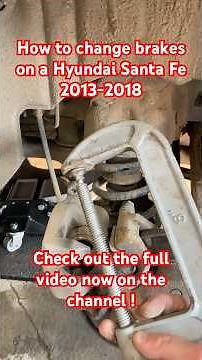 How to change brakes on a Hyundai Santa Fe 2013-18 #Car #SUV #Brakes #DIY #Altuğ #Service #Mechanic