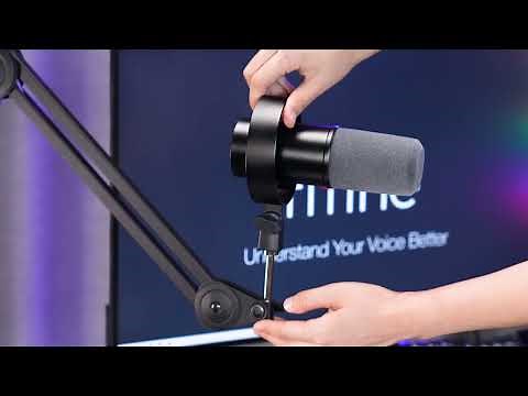 [Tutorial] of How to Attach FIFINE K688 USB/XLR Dynamic Microphone onto A Boom Arm Stand, Mic Arm