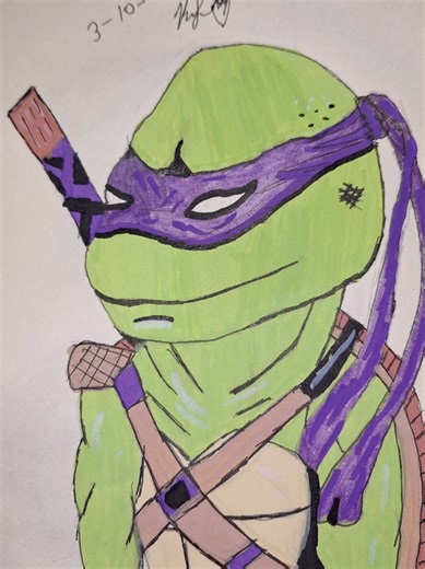 Let's Draw Donnie from Ninja Turtles 2012