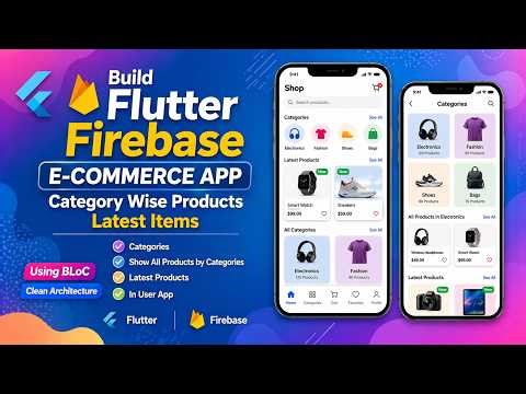 Flutter Firebase E-Commerce App Category Wise Products Latest Items Using BLoC Clean Architecture #4