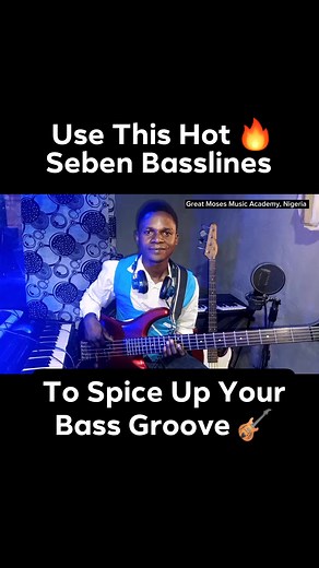 Use This Hot 🔥 #makossa #seben Bass lines To Spice Up Your Groove @followers & #everyone | Great Moses Music Academy