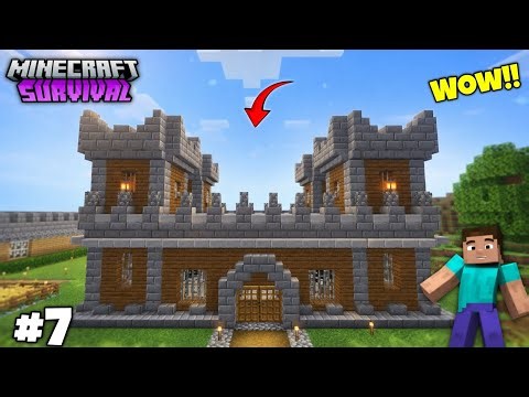 Finally Built My Dream Castle! | Minecraft PE Survival Series in Hindi | Ep-7