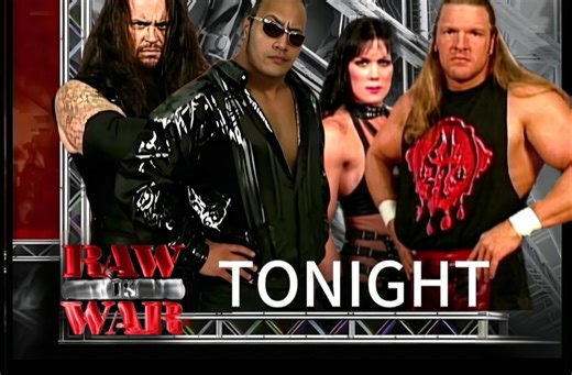 WWF Undertaker vs.Triple H vs.The Rock RAW1999-6-13