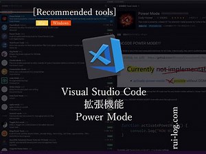 Visual Studio Codeの拡張機能「Power Mode」のデモ動画