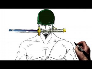 How To Draw Zoro | Step By Step | One Piece