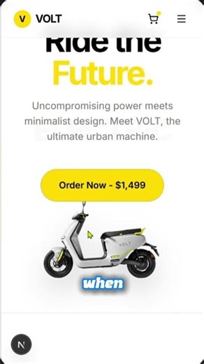 I Built an E-Scooter E-Commerce Website in 60s 🛴