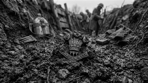 Watch allied gear reappear from a buried WW2 frontline position
