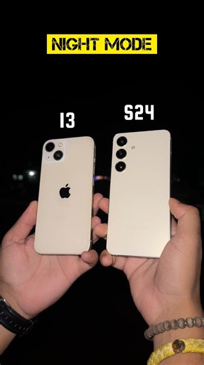 iPhone 13 vs Samsung s24 night mode test 🔥