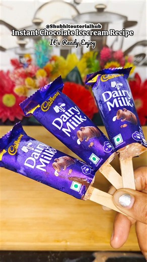 Dairy milk ice cream🍫🤤(Ice Cream recipe)Chocolate Ice Cream #icecream #recipe #chocolate #viralvideo