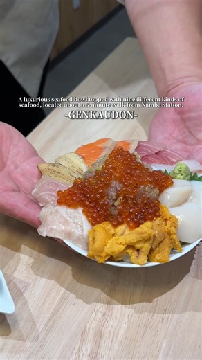 Unforgettable Seafood Bowl in Namba, Osaka