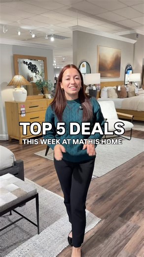 A fresh year deserves a fresh space ✨ This week’s top deals at Mathis Home make it easy to upgrade every room, from living to sleeping and everything in between. Shop now through 01/08, in-store or online. Want more value all year long? Become a Mathis Rewards Member for added savings and perks. 🛍️ | Mathis Home