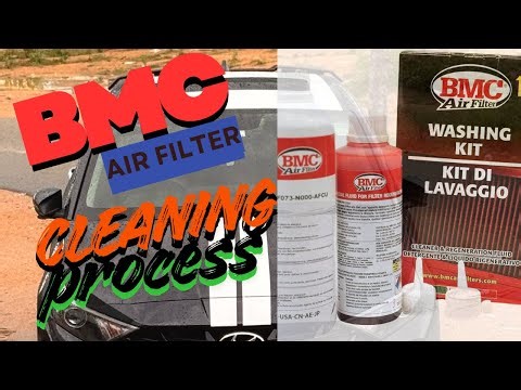 BMC performance air filter cleaning process - How to clean performance air filter after use